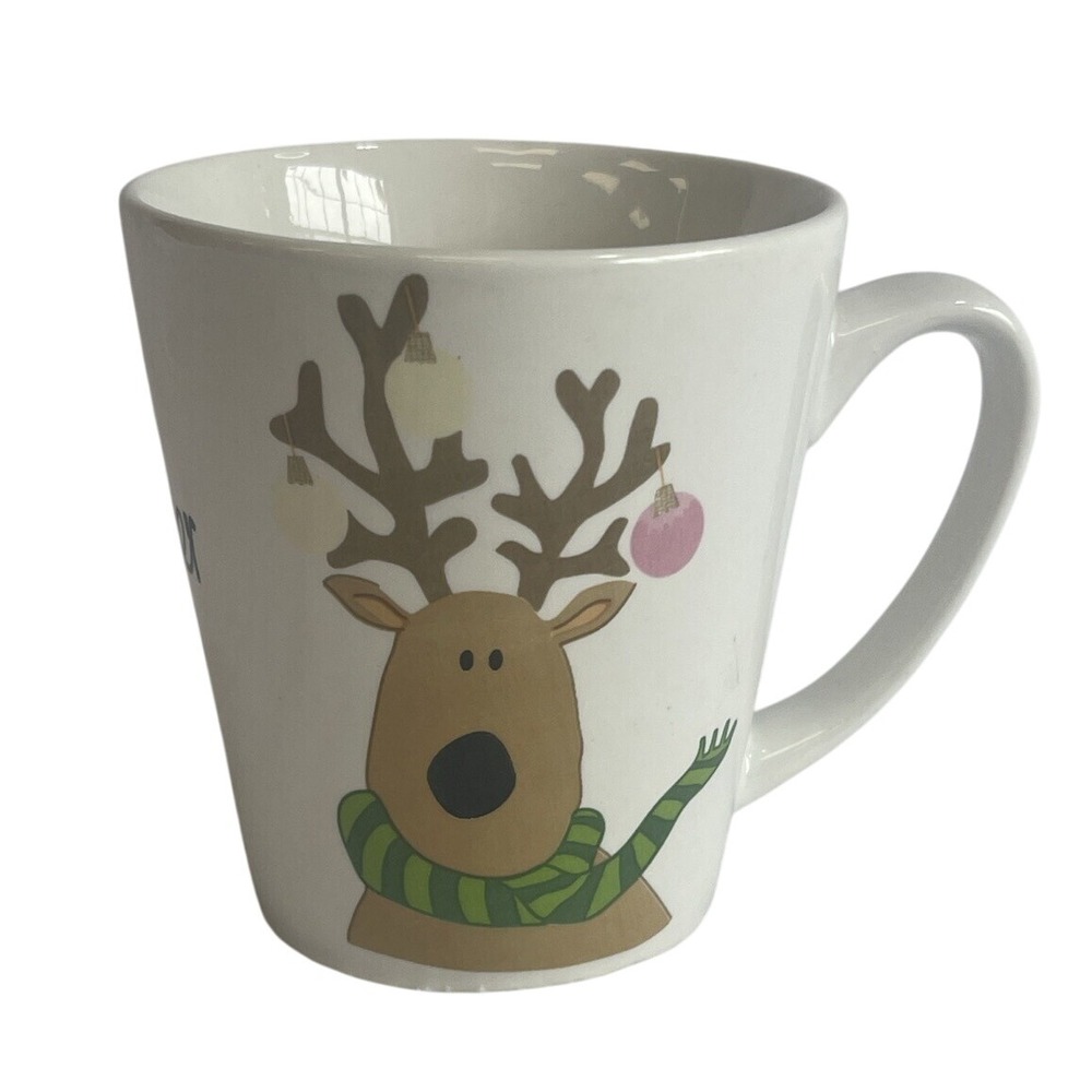 Holiday Cheer Reindeer Coffee‎ Mug Christmas Tree Ornament Decoration